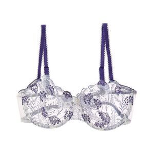Passionata Womens  Chloe Wired Lace Demi Bra, Purple
